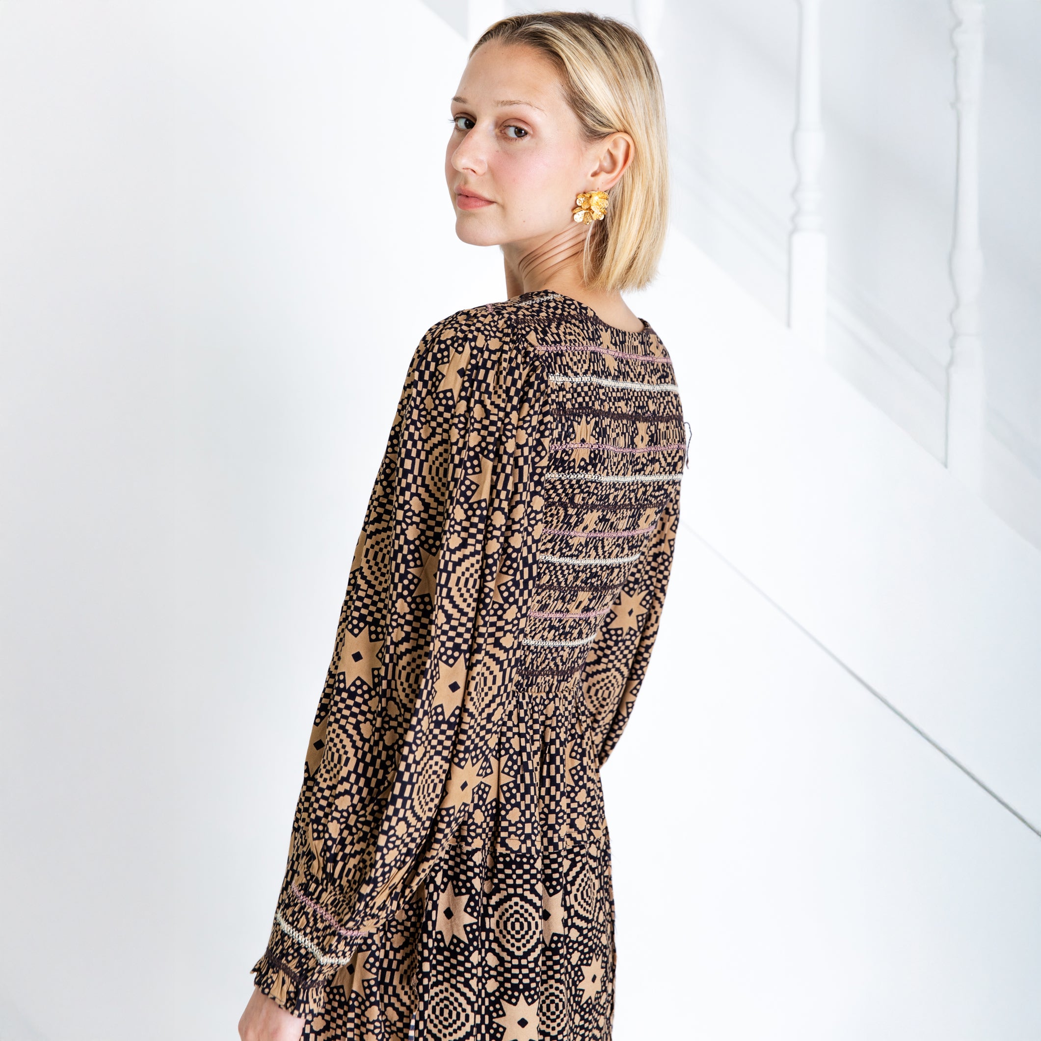 Troy Dress - Midnight Sand