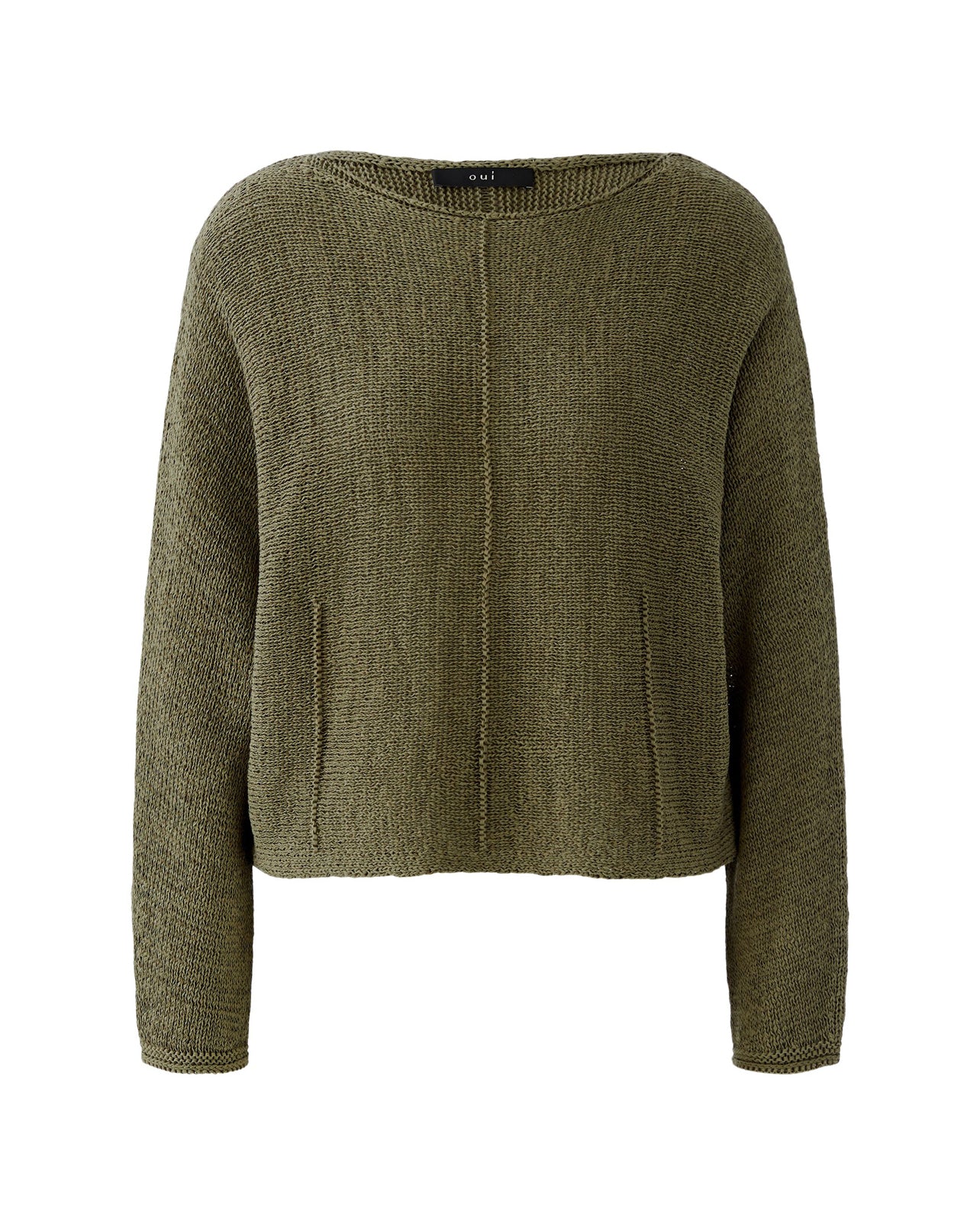 Tape Yarn Jumper - Green Garden