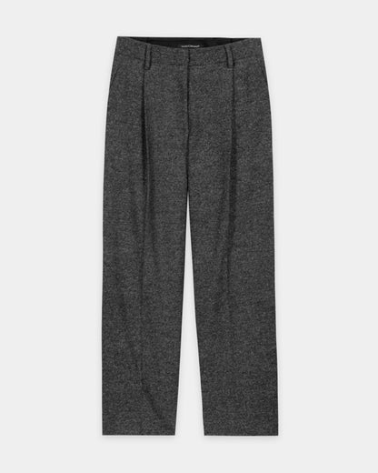 Tapered Punto Milano Trousers - Anthracite