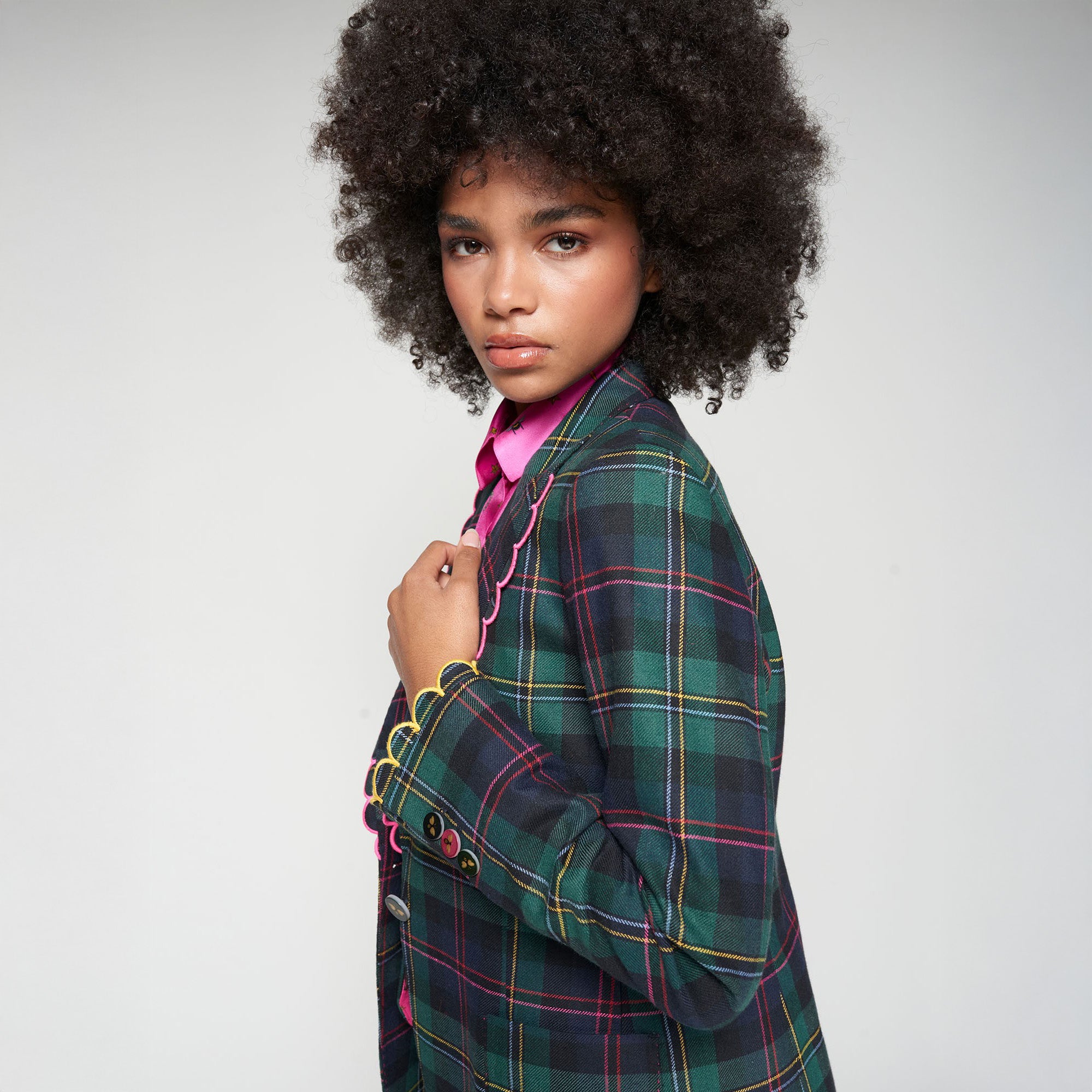 Tartan Blazer - Green
