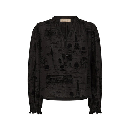 Tazzin Tale Light Blouse - Black