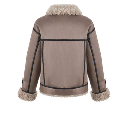 Teddy Reversible Jacket - Taupe