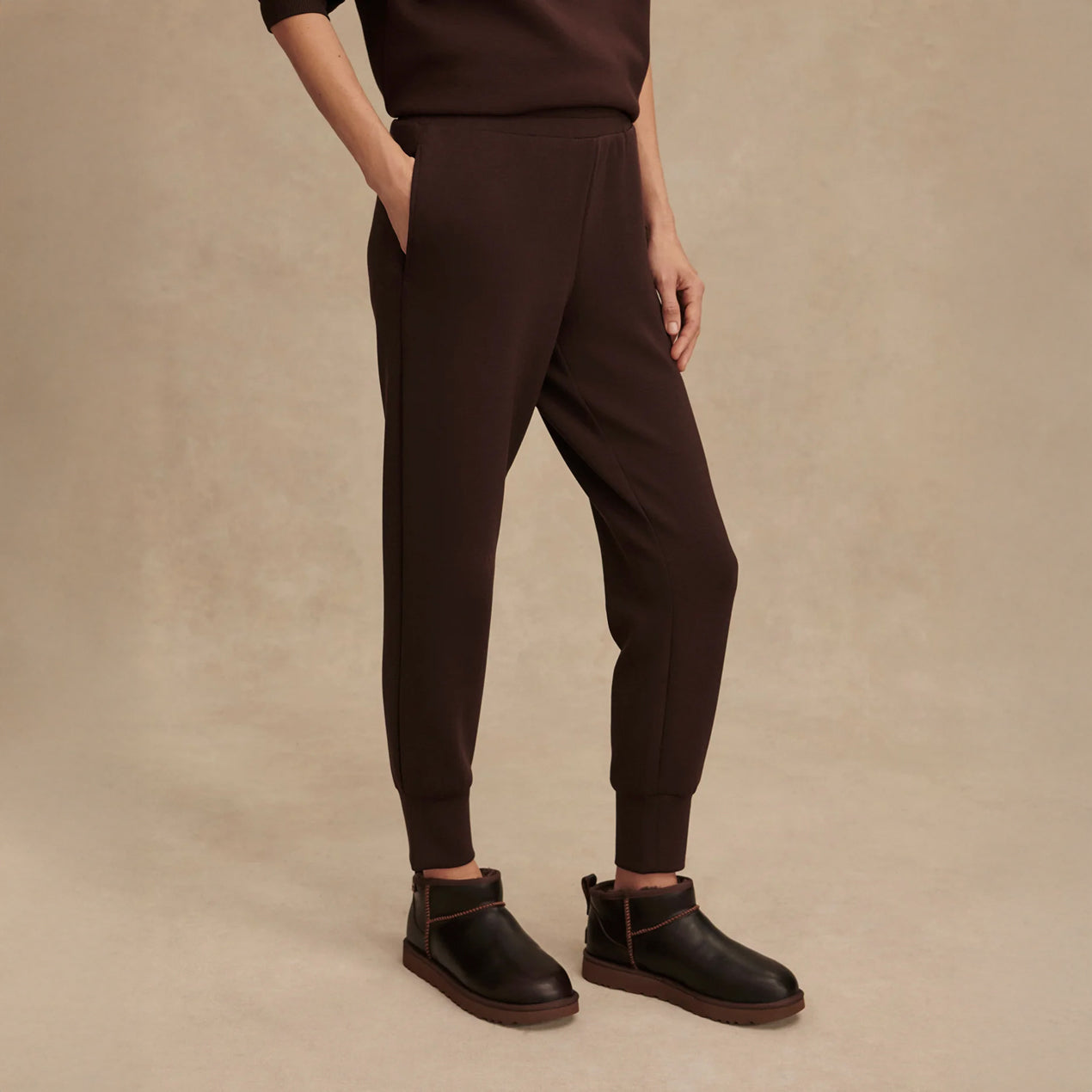 The Slim Cuff Pant 27.5 - Coffee Bean