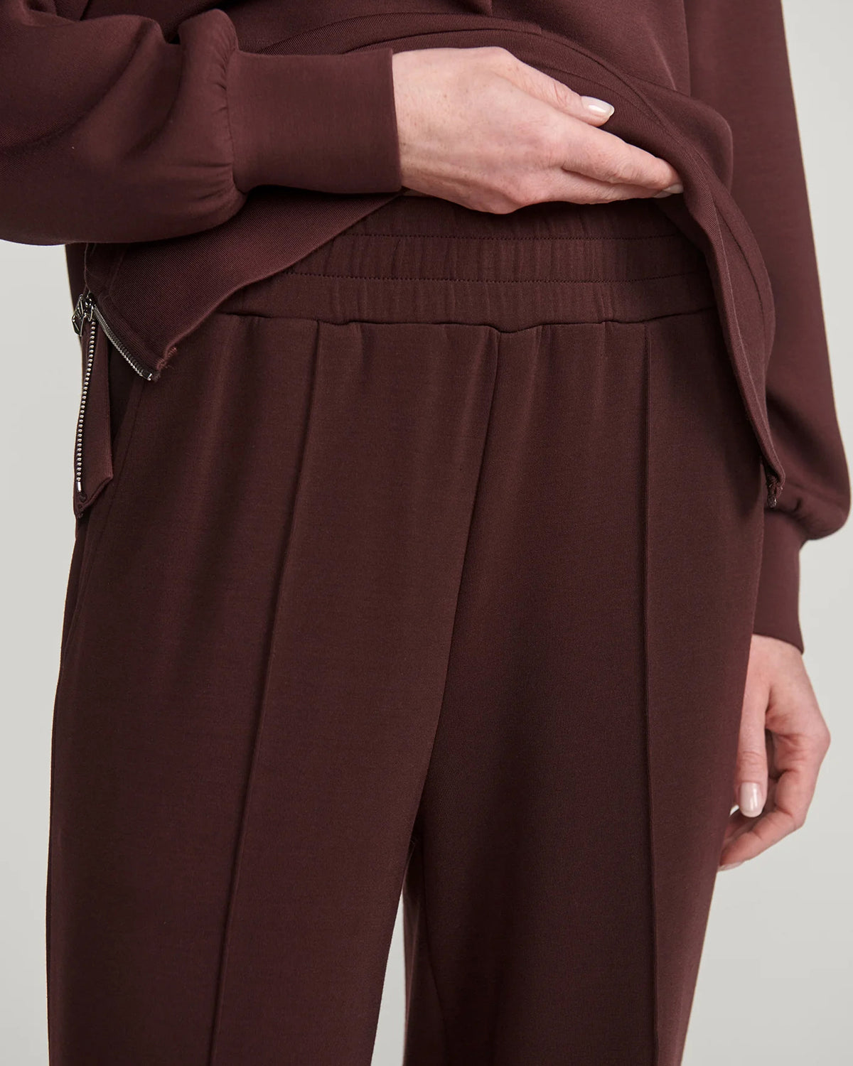 The Wide Leg Pant 30 - Deep Mahogany