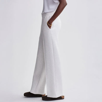 The Wide Leg Pant 30 - Ivory Marl