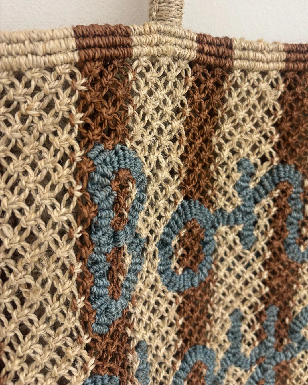 Barry Stripe Bon Voyage Jute Bag - Brown