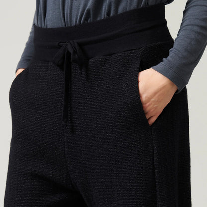 Tie Waist Trouser - Navy Blue