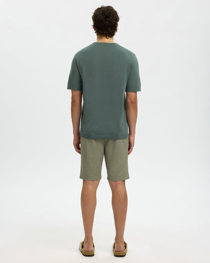 Torino Short Sleeve Knit Crew Neck Noos - Balsam Green