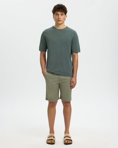 Torino Short Sleeve Knit Crew Neck Noos - Balsam Green