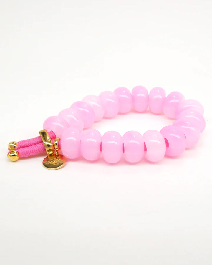 Transparent Bobble Bangle - Pink