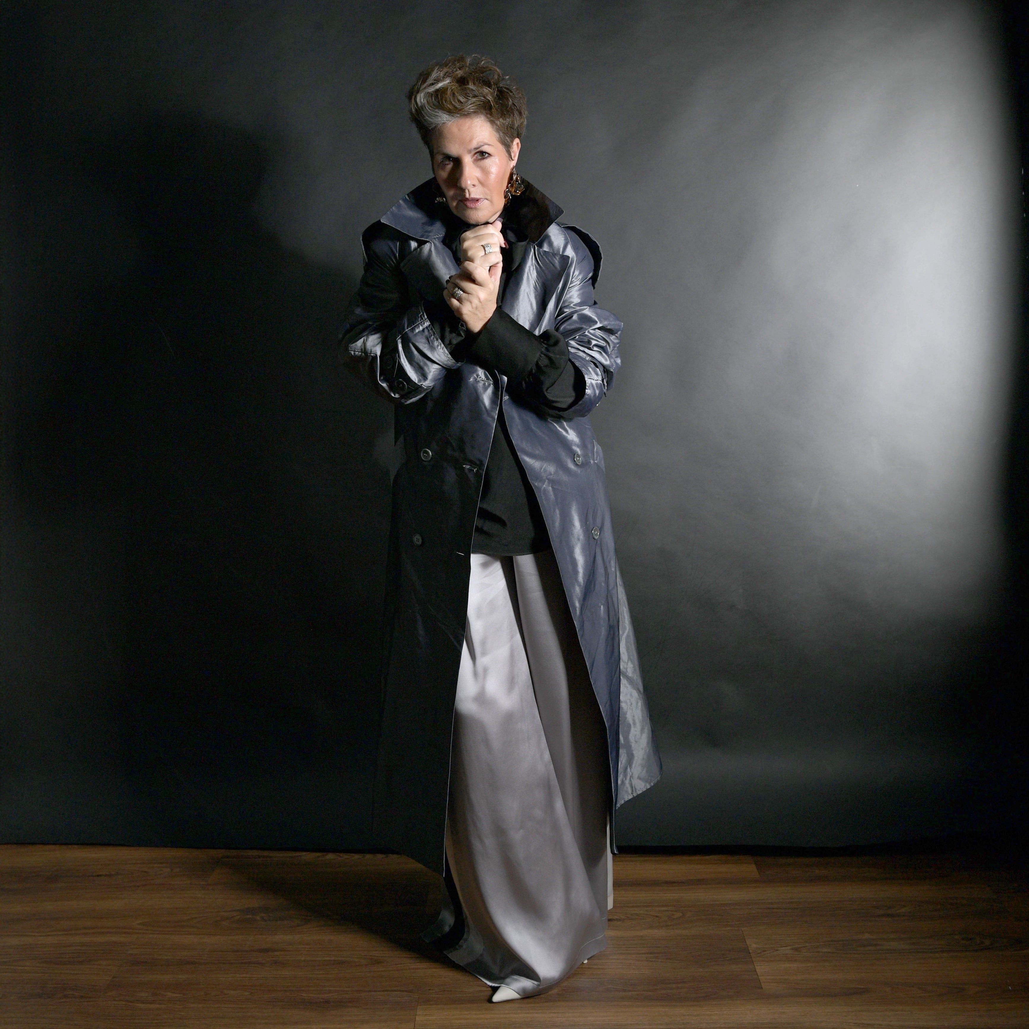 Taffeta Trench - Charcoal