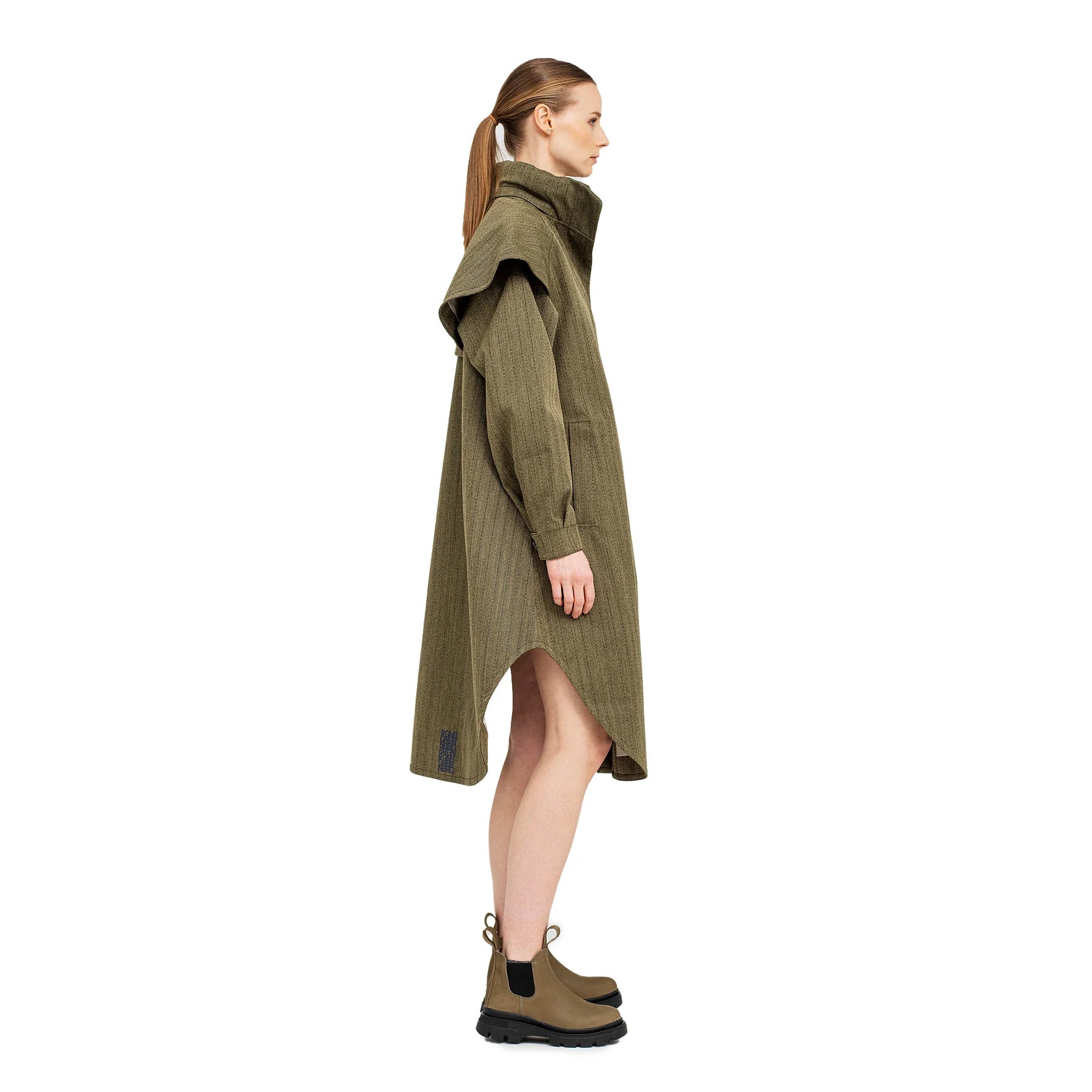 Tyfon Coat - Green Tweed