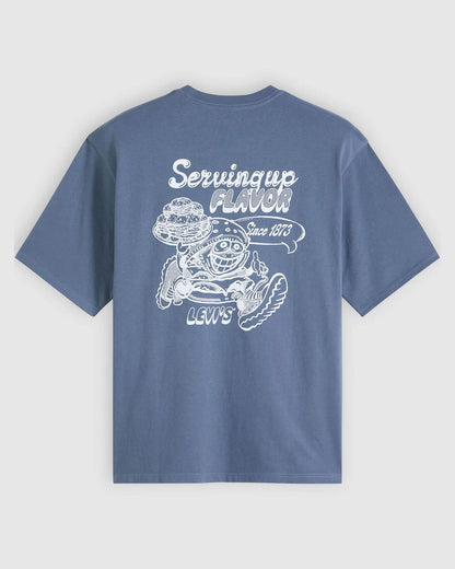 Half Sleeve Graphic Pocket T-Shirt - Levis Flavour Blue