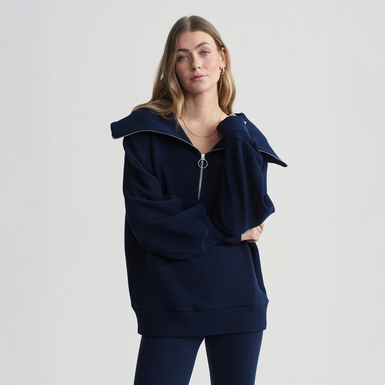 Vine Half Zip - Dark Sapphire