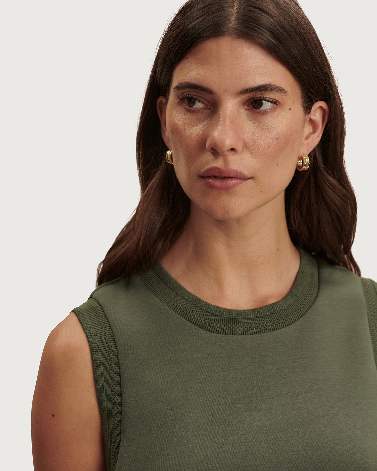 Shea Crop Tank - Thyme