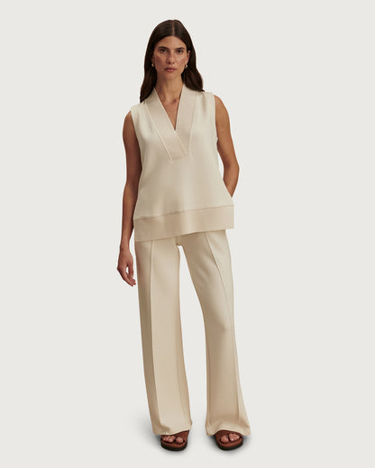 Freida V Neck Tank - Pristine
