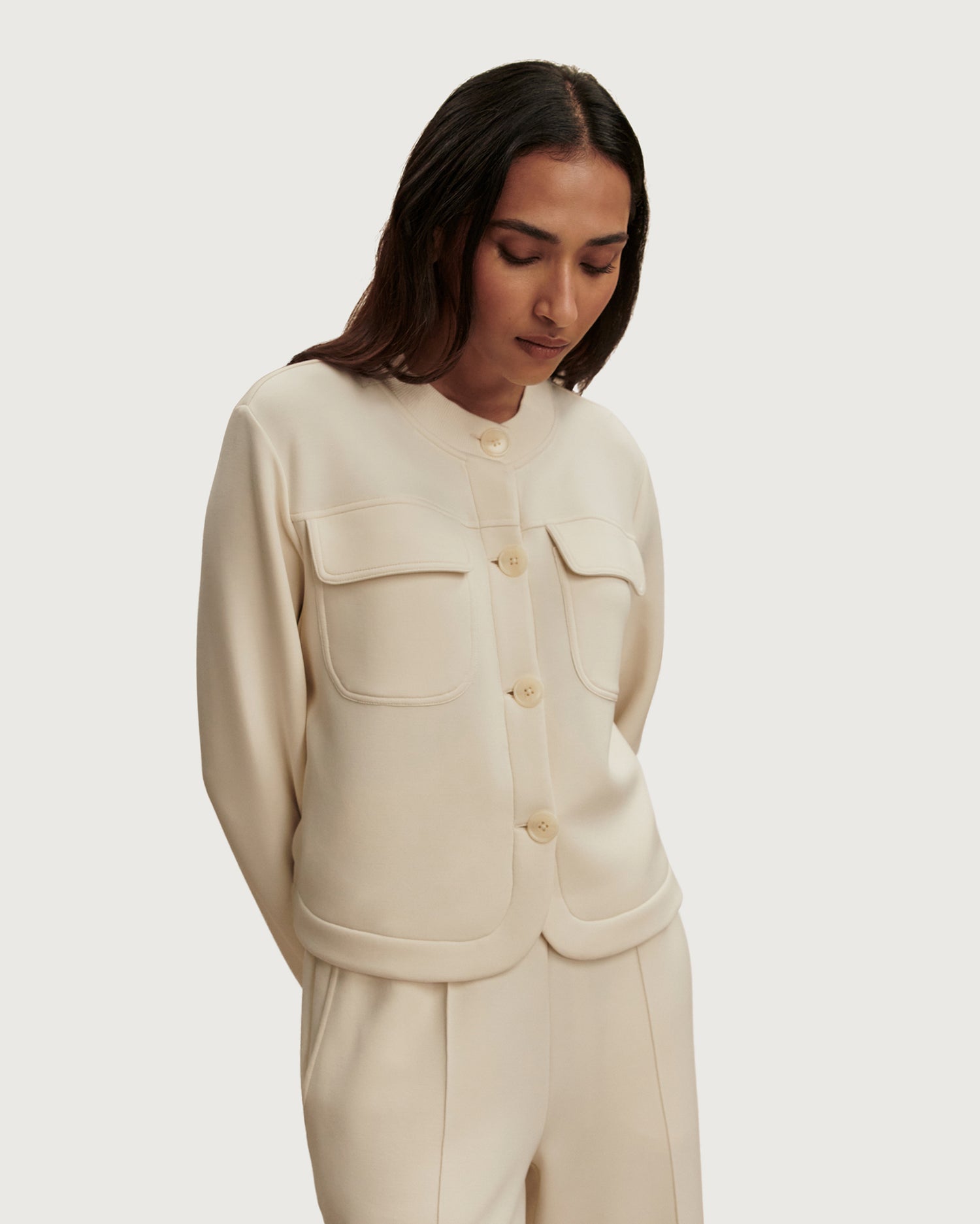 Hartwell Button Through Sweat - Pristine