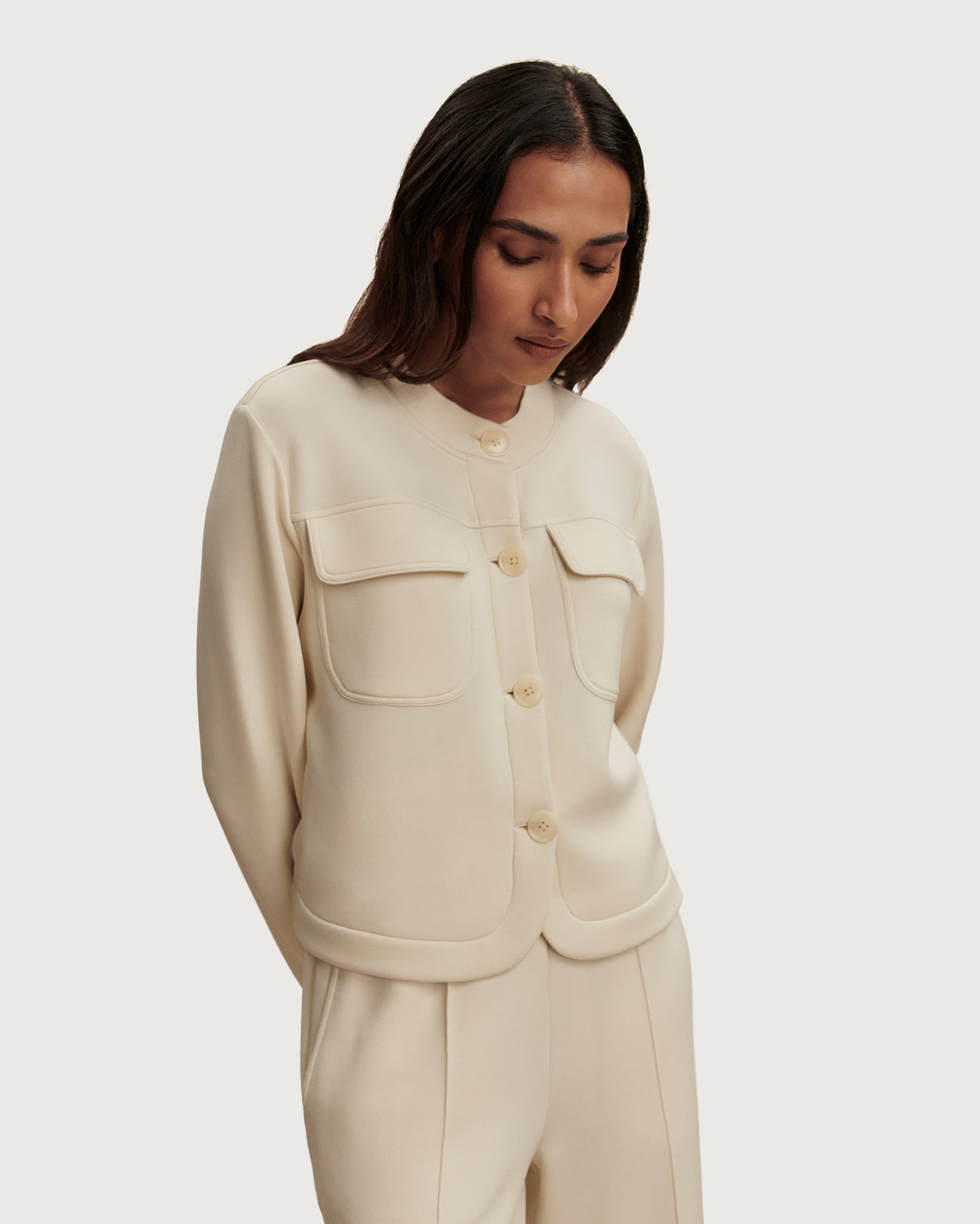 Hartwell Button Through Sweat - Pristine