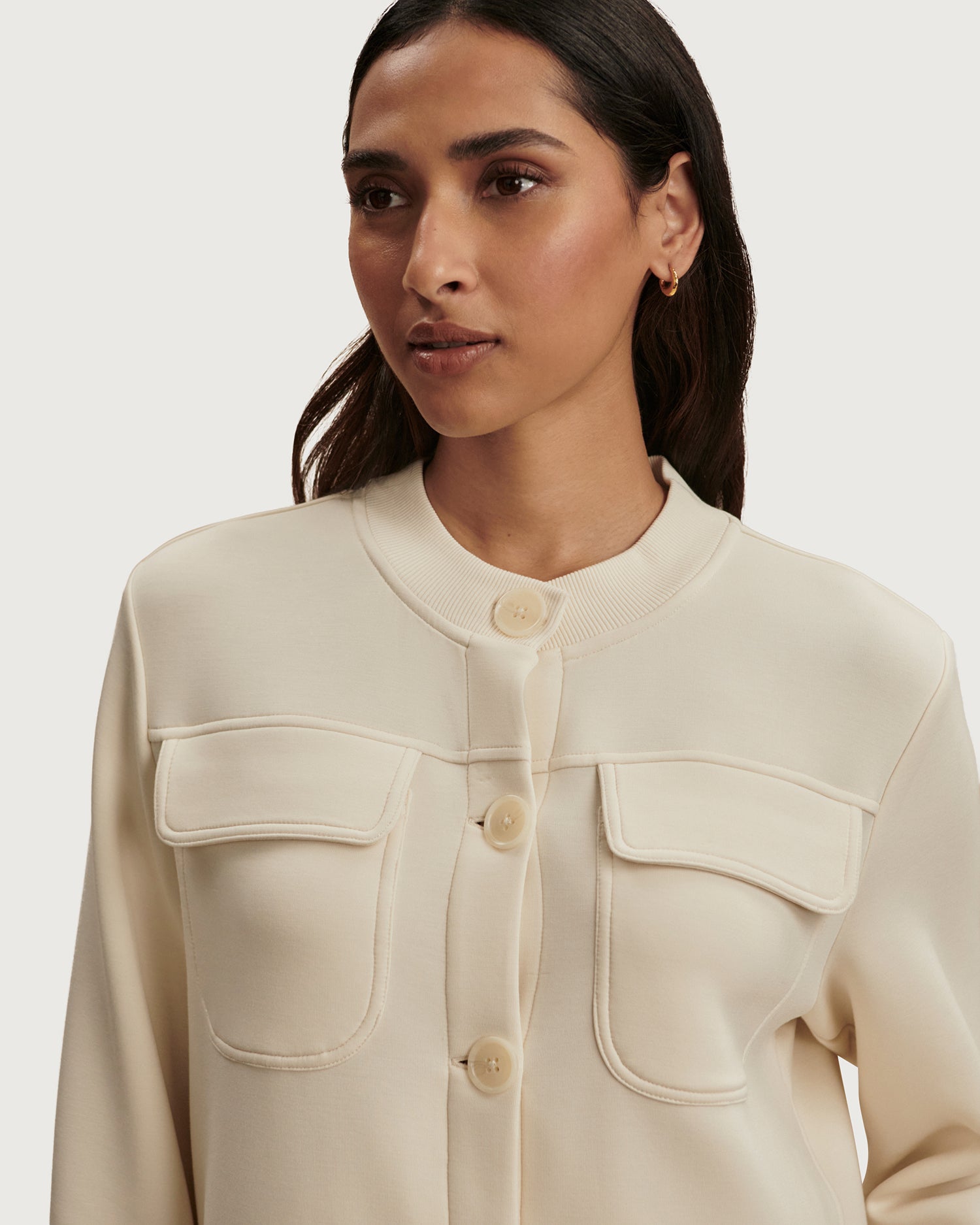 Hartwell Button Through Sweat - Pristine