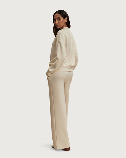 Reena Button Front Sweat - Pristine