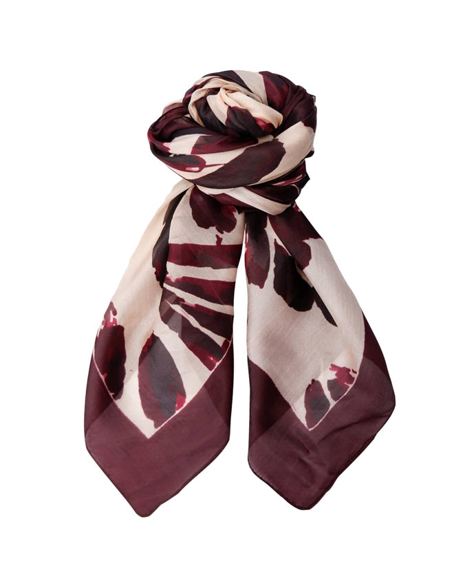 Vibe Silk Scarf - Plum