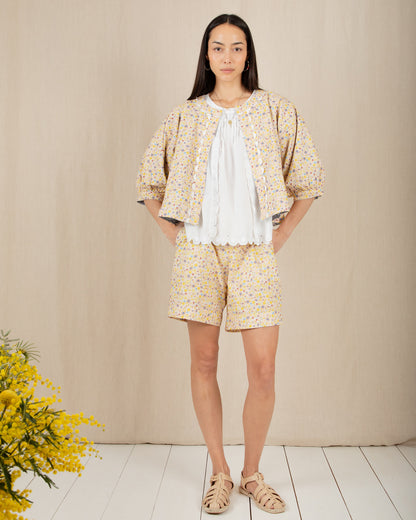 Vida Reversible Jacket - Navy/Lemon Zest