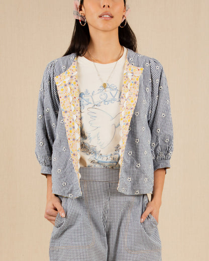 Vida Reversible Jacket - Navy/Lemon Zest