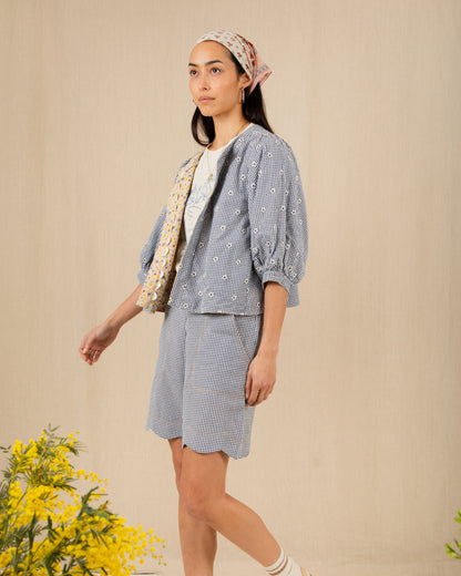 Vida Reversible Jacket - Navy/Lemon Zest