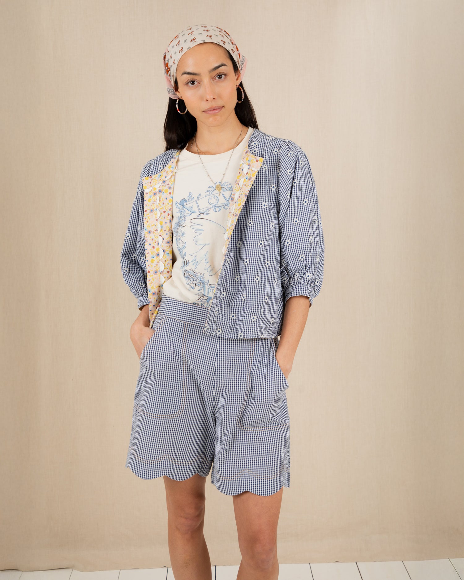 Vida Reversible Jacket - Navy/Lemon Zest