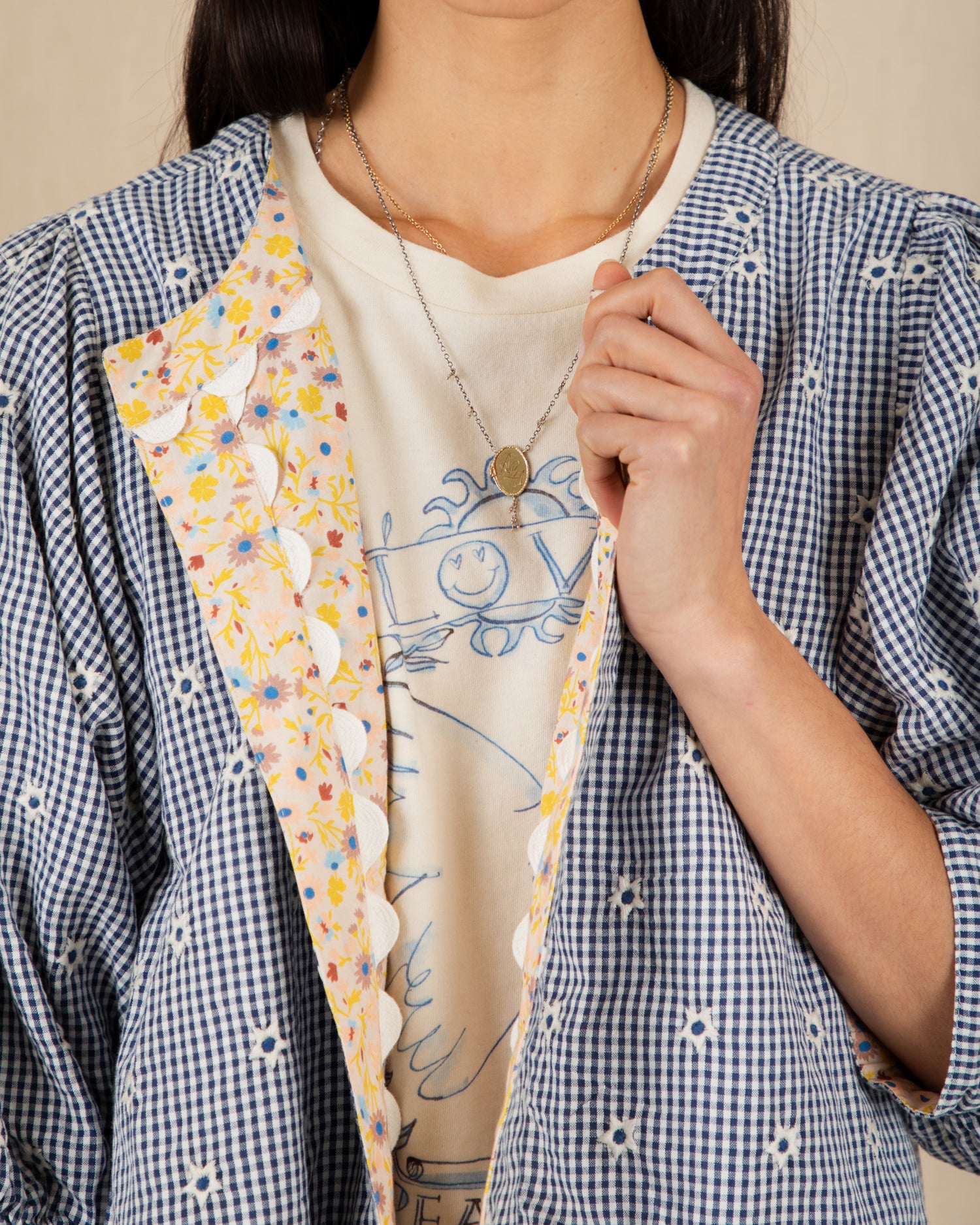 Vida Reversible Jacket - Navy/Lemon Zest