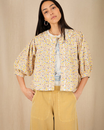 Vida Reversible Jacket - Navy/Lemon Zest