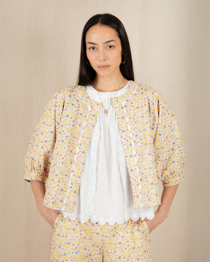 Vida Reversible Jacket - Navy/Lemon Zest