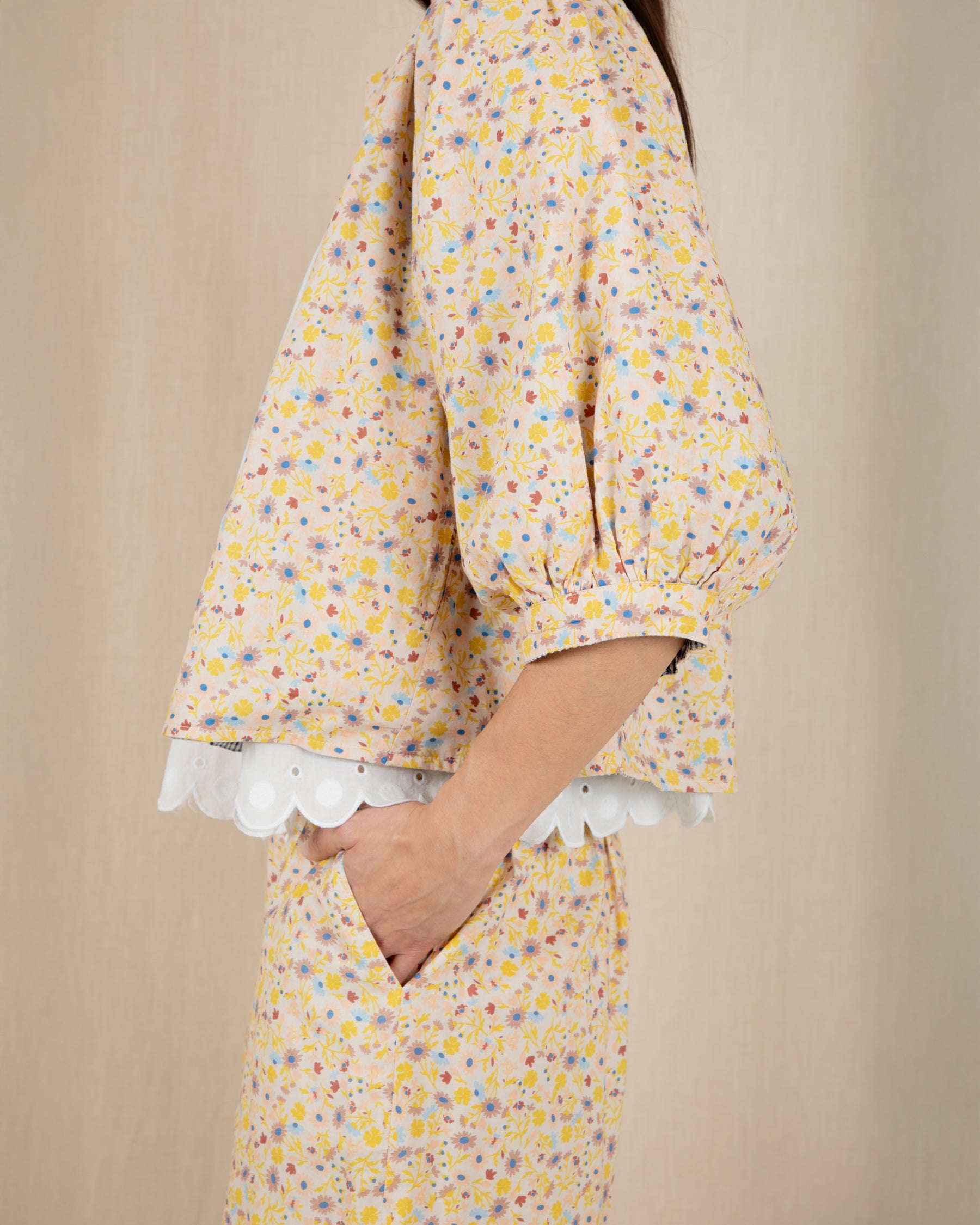 Vida Reversible Jacket - Navy/Lemon Zest