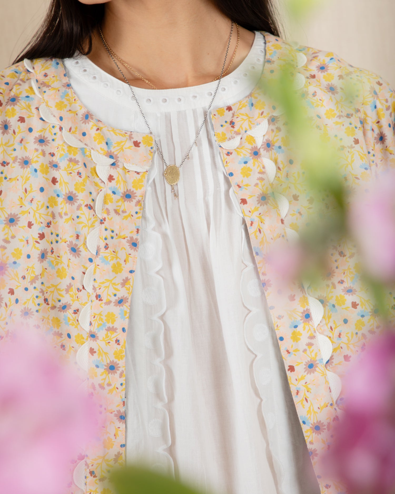 Vida Reversible Jacket - Navy/Lemon Zest