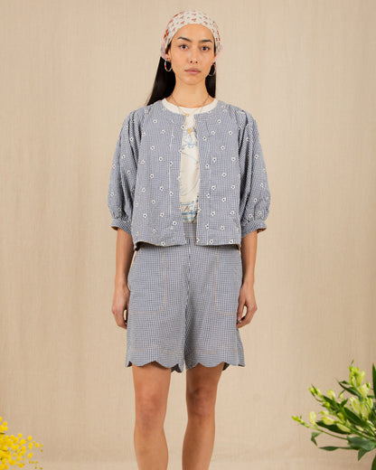 Vida Reversible Jacket - Navy/Lemon Zest