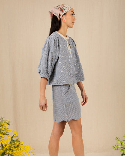 Vida Reversible Jacket - Navy/Lemon Zest