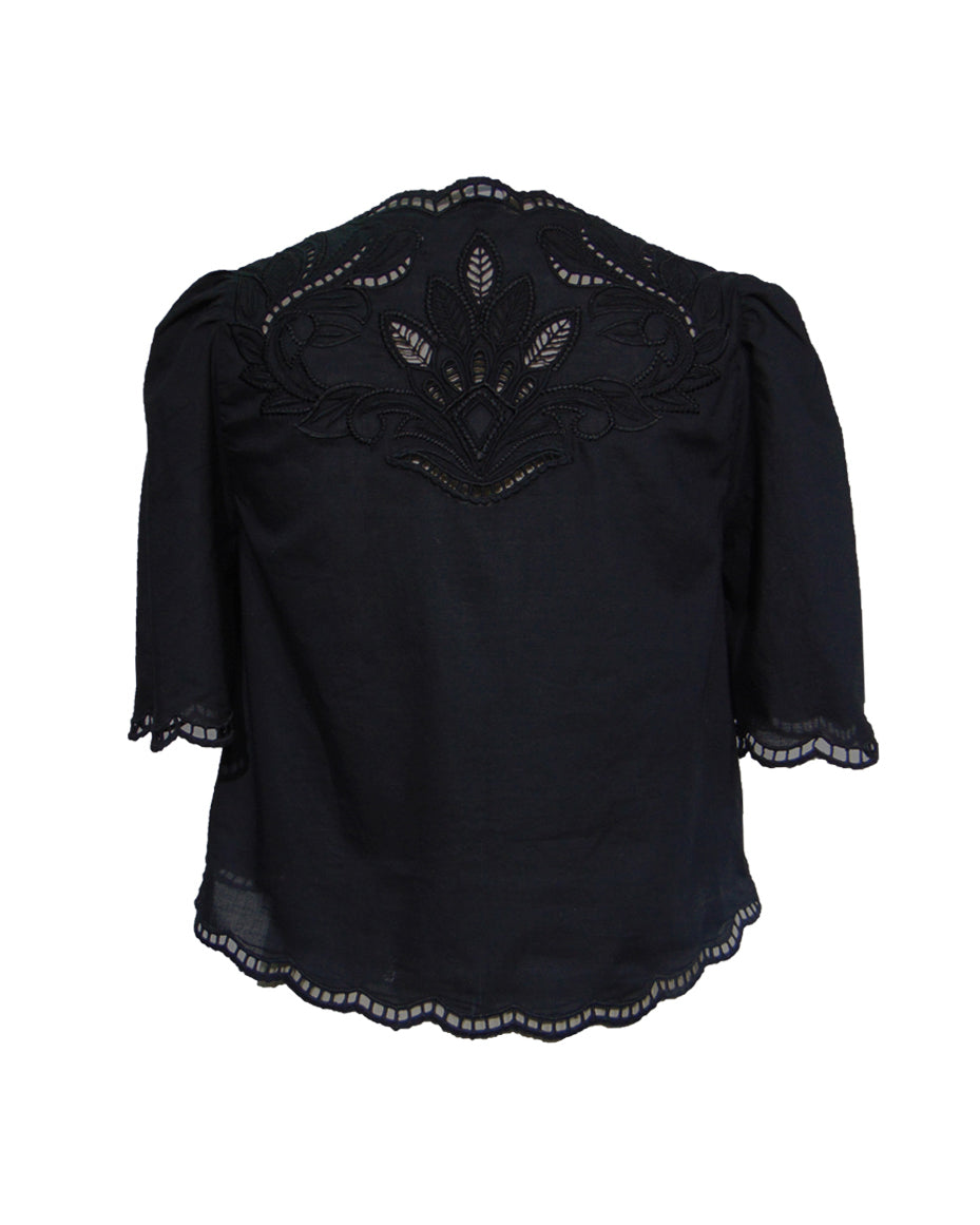 Vinetta Top - Onyx Black