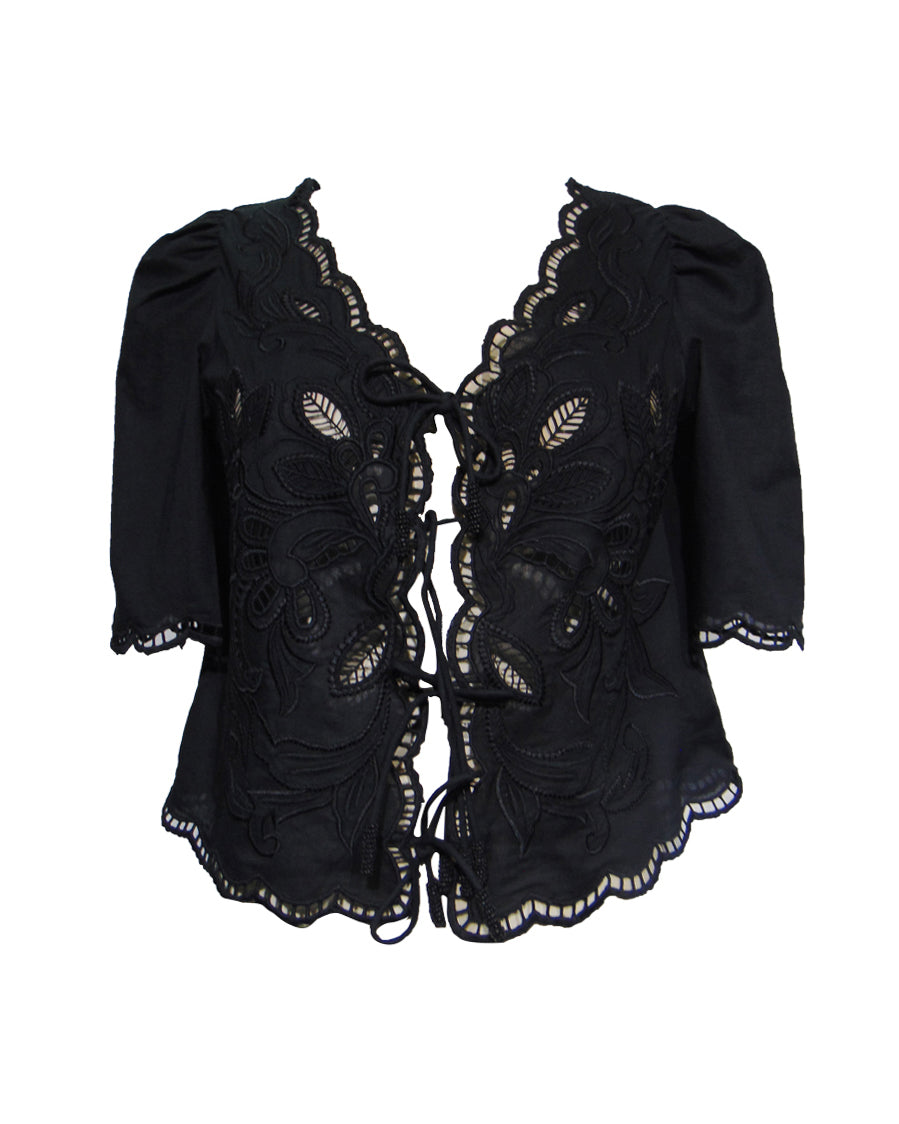 Vinetta Top - Onyx Black