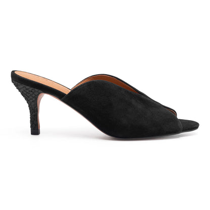 Valentine S Slip On Heel - Black