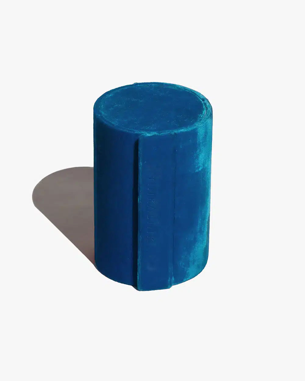 Velvet Jewellery Roll Box - Blue Velvet