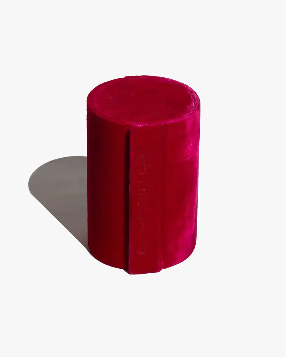 Velvet Jewellery Roll Box - Red Velvet