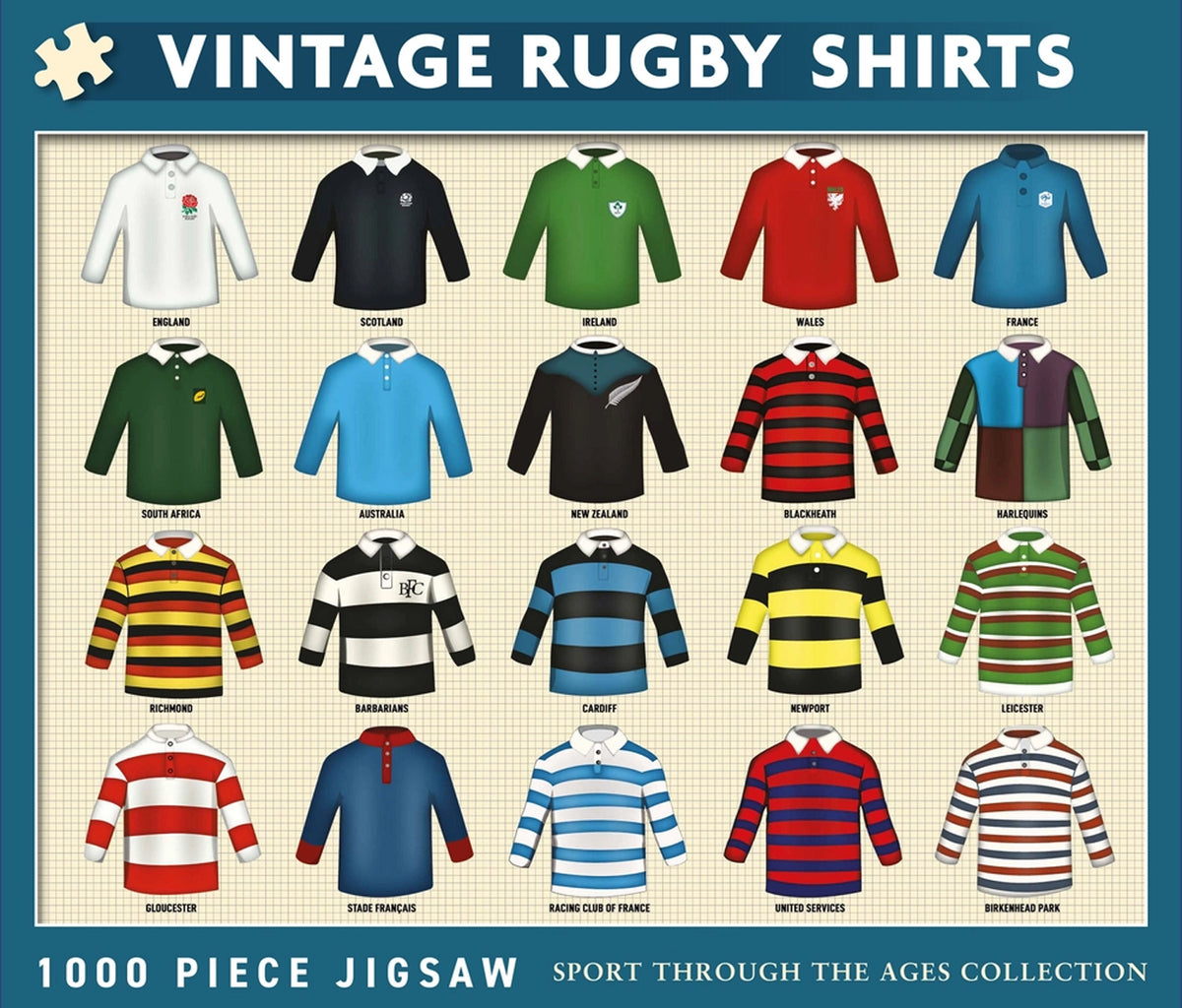 Vintage Rugby Shirts Jigsaw Puzzle - 1000 Pieces