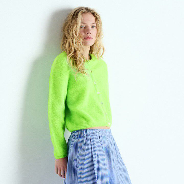 Vitow Cardigan - Pomme Fluo