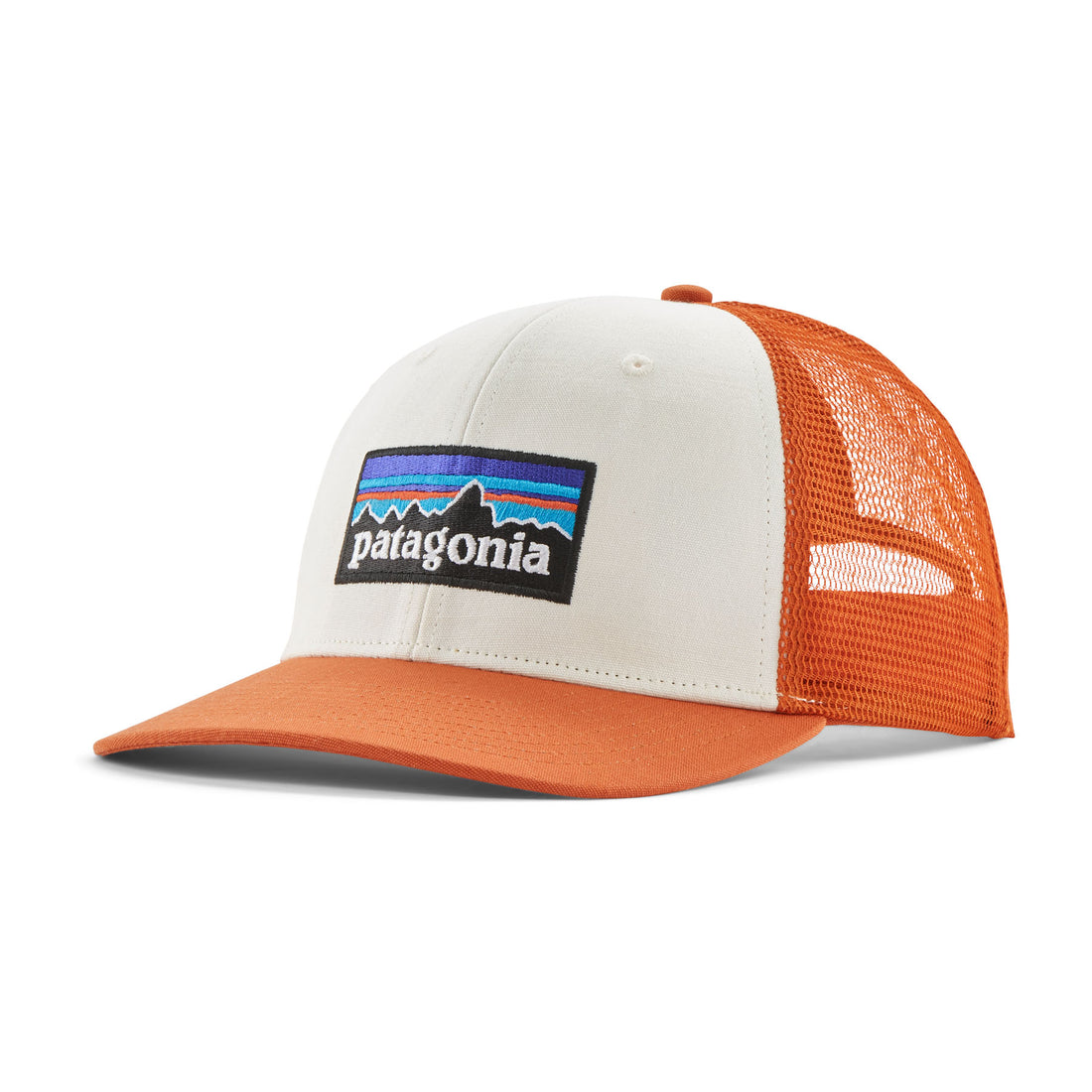 P-6 Logo Trucker Hat - White W/Redtail Rust