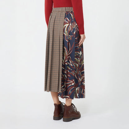 Fanale Pleated Skirt - Red Purple