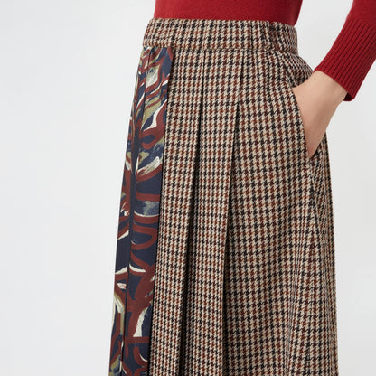 Fanale Pleated Skirt - Red Purple