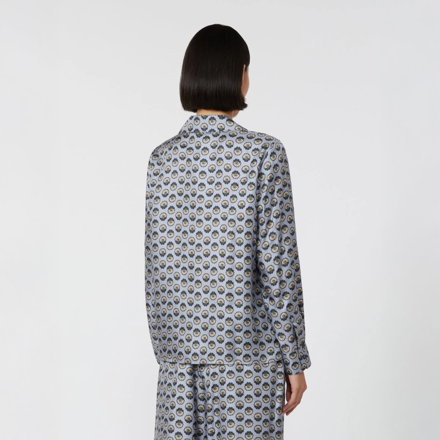 Oncia Patterned Shirt - Light Blue