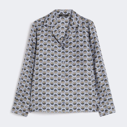 Oncia Patterned Shirt - Light Blue
