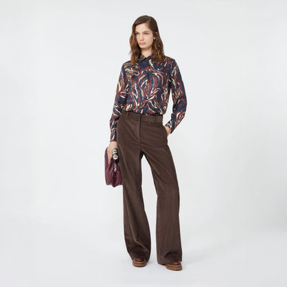 Rive Printed Shirt - Plum