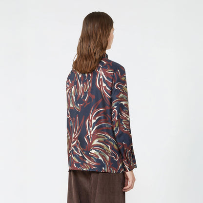 Rive Printed Shirt - Plum
